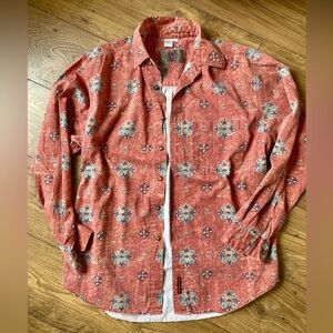 Vintage The Territory Ahead Button Down L/S Southwest Print- Size Medium